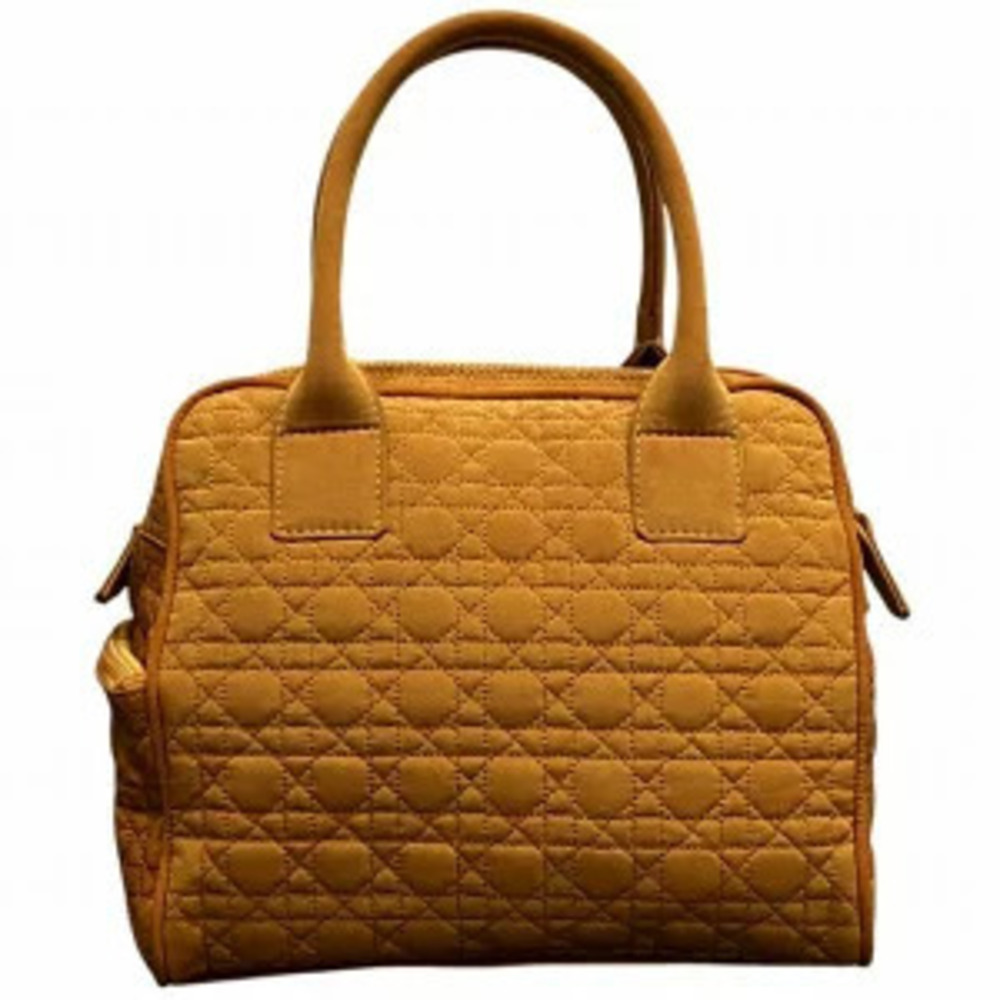 Dior Christian Bag Cannage Handbag Quilted Black